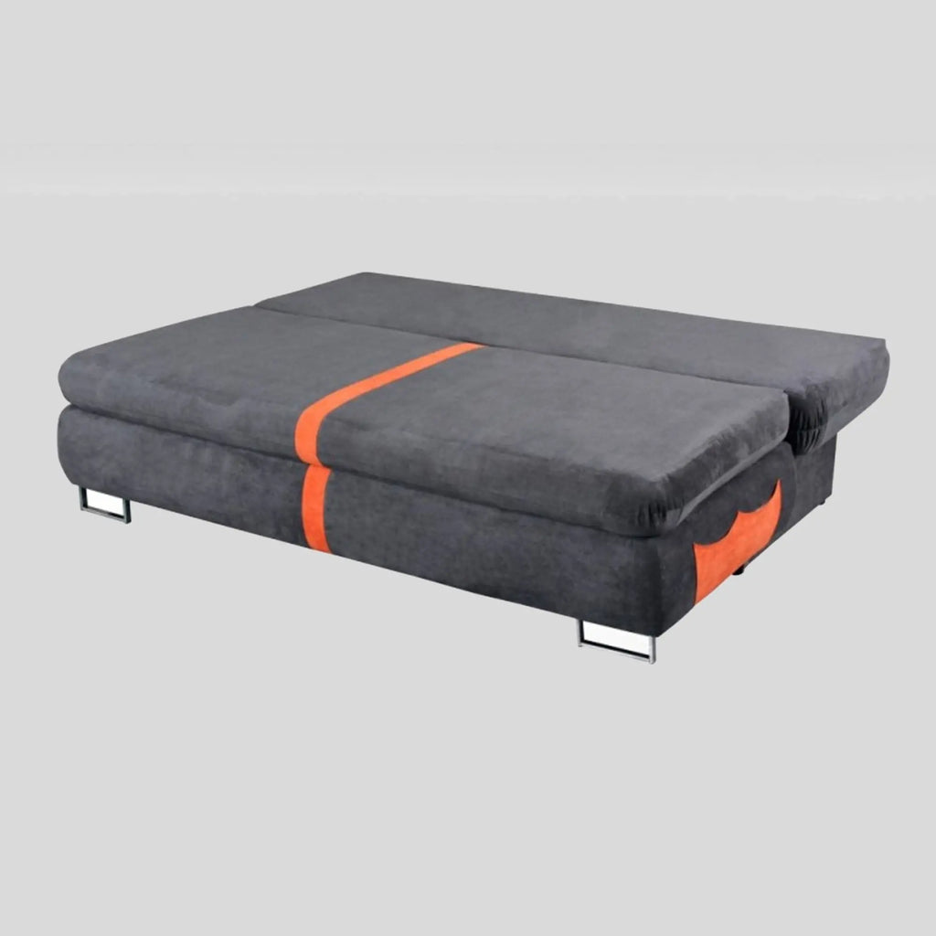 ROXI 2 SEATER GREY SOFA BED