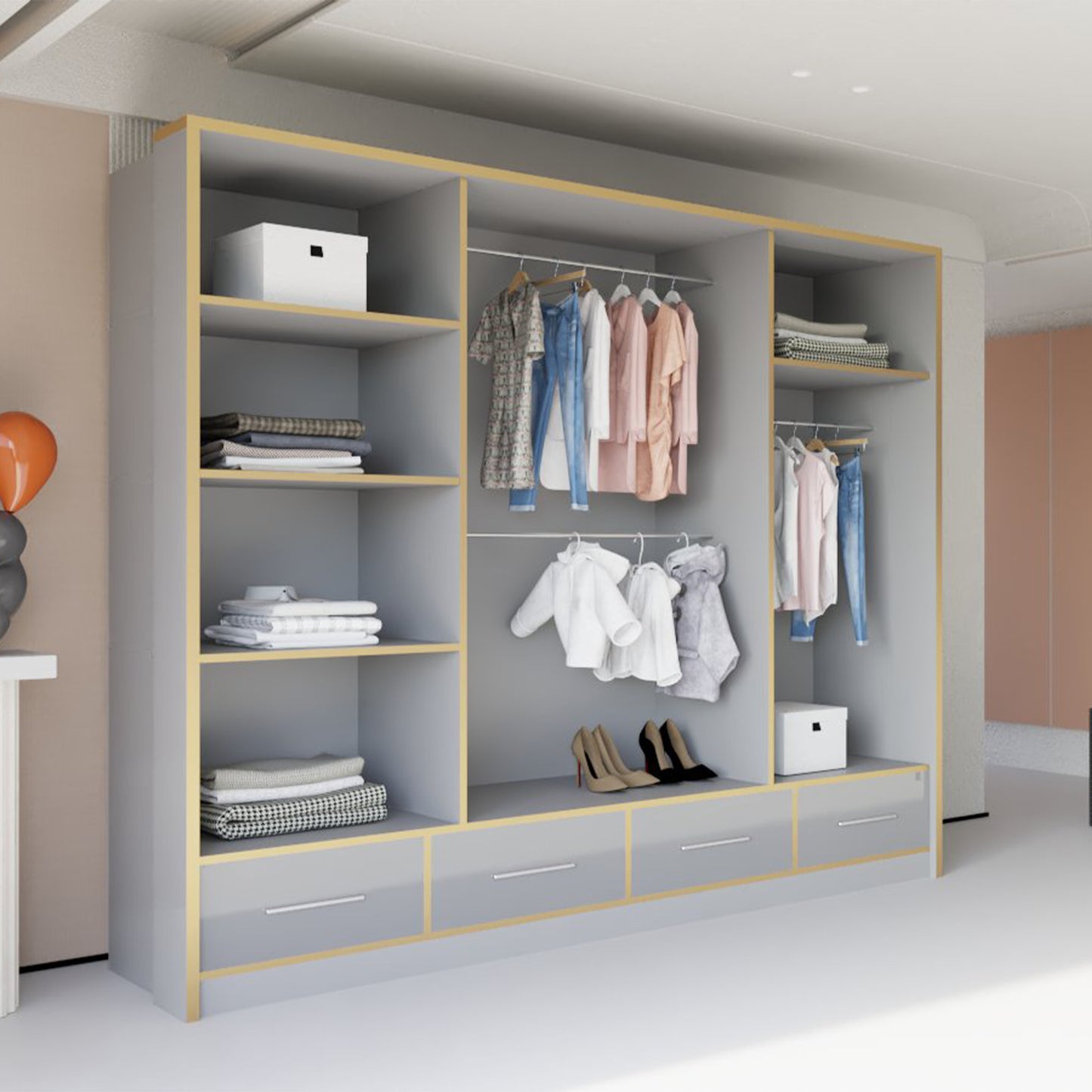 SYDNEY HIGH GLOSS WARDROBE