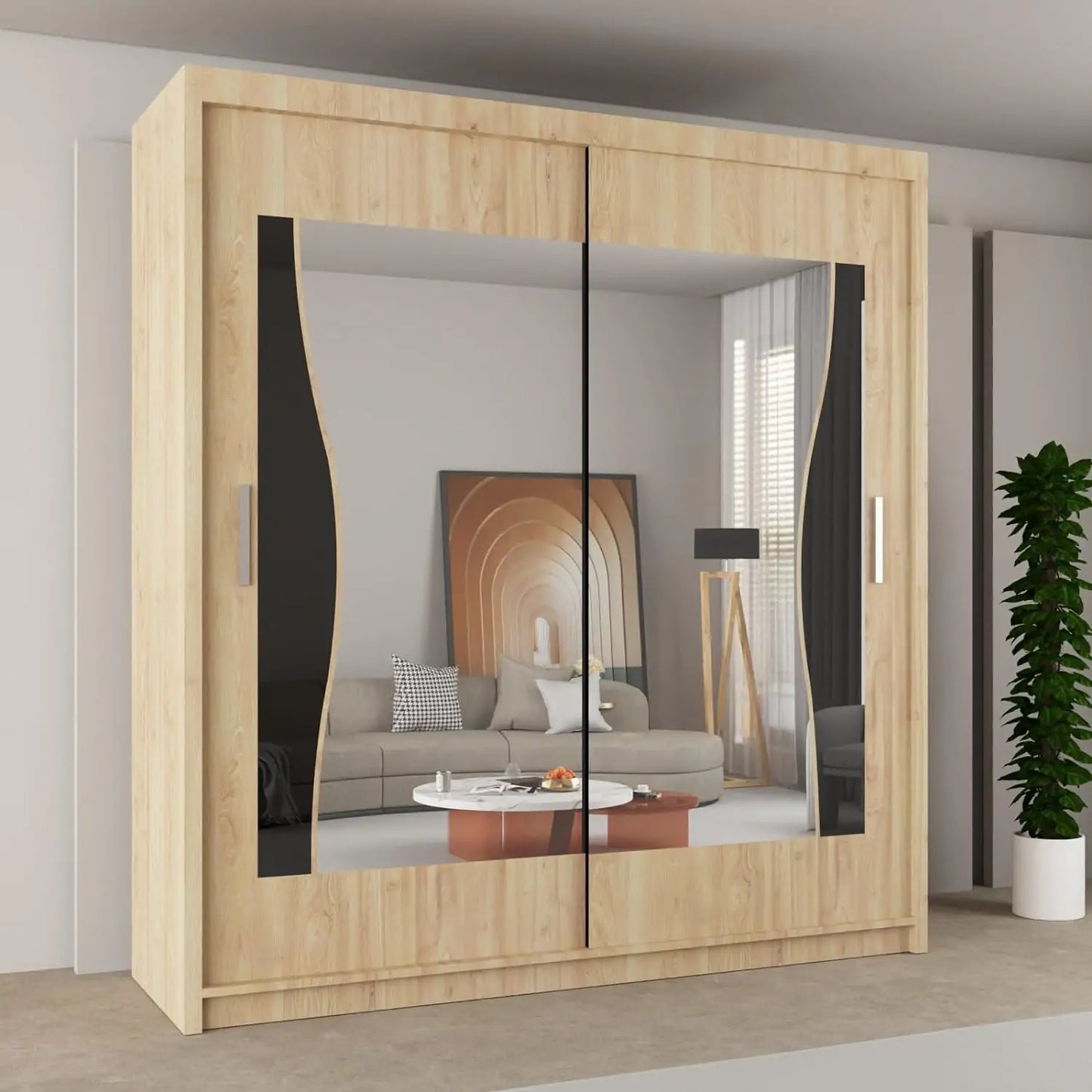 Batumi Mirror Front Wardrobe