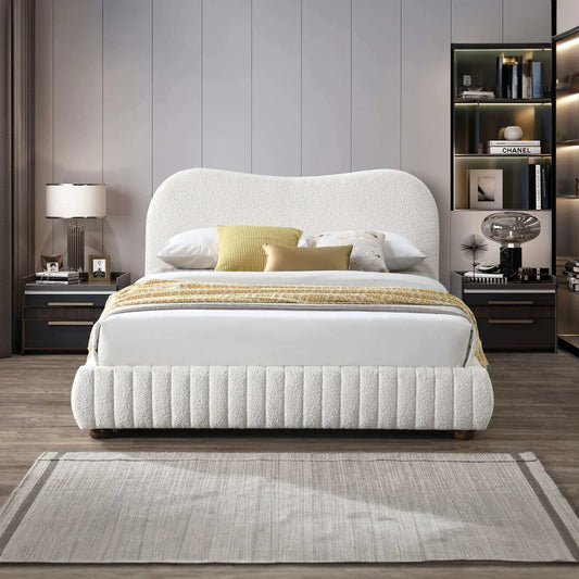 Platform Bed In Cream