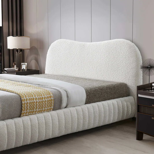 Platform Bed In Cream