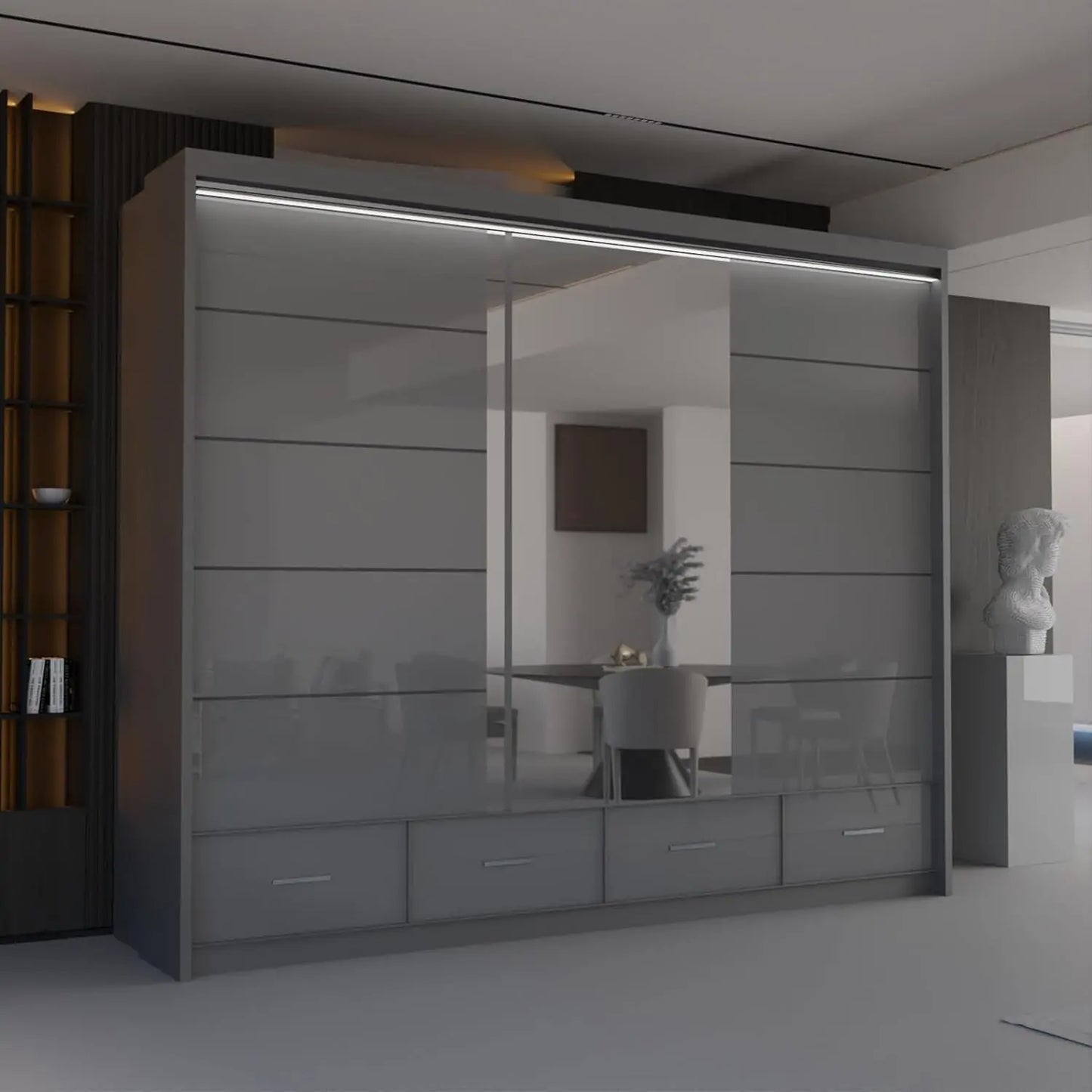 Sycylia High Gloss Wardrobe