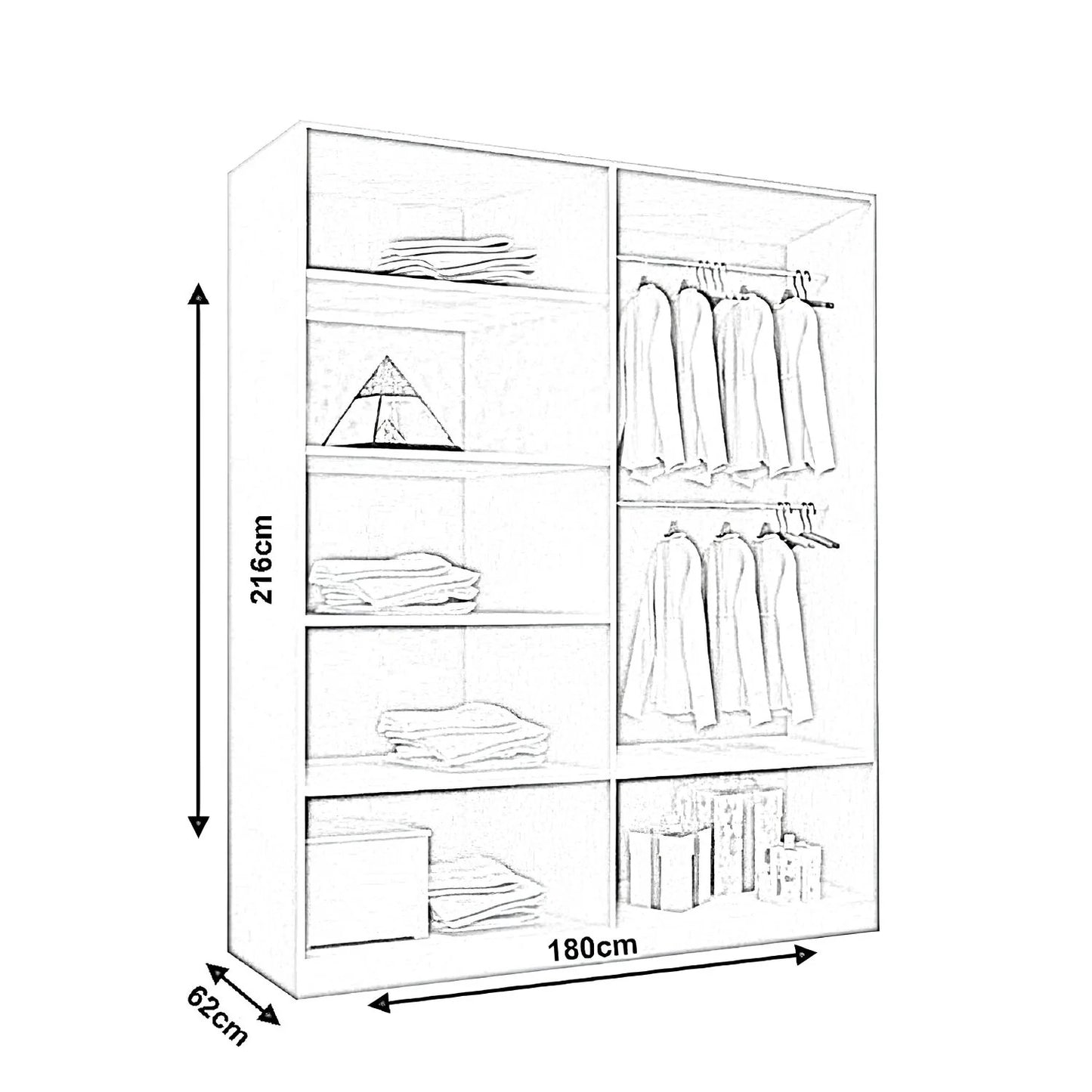 Lyon Sliding Door Wardrobe