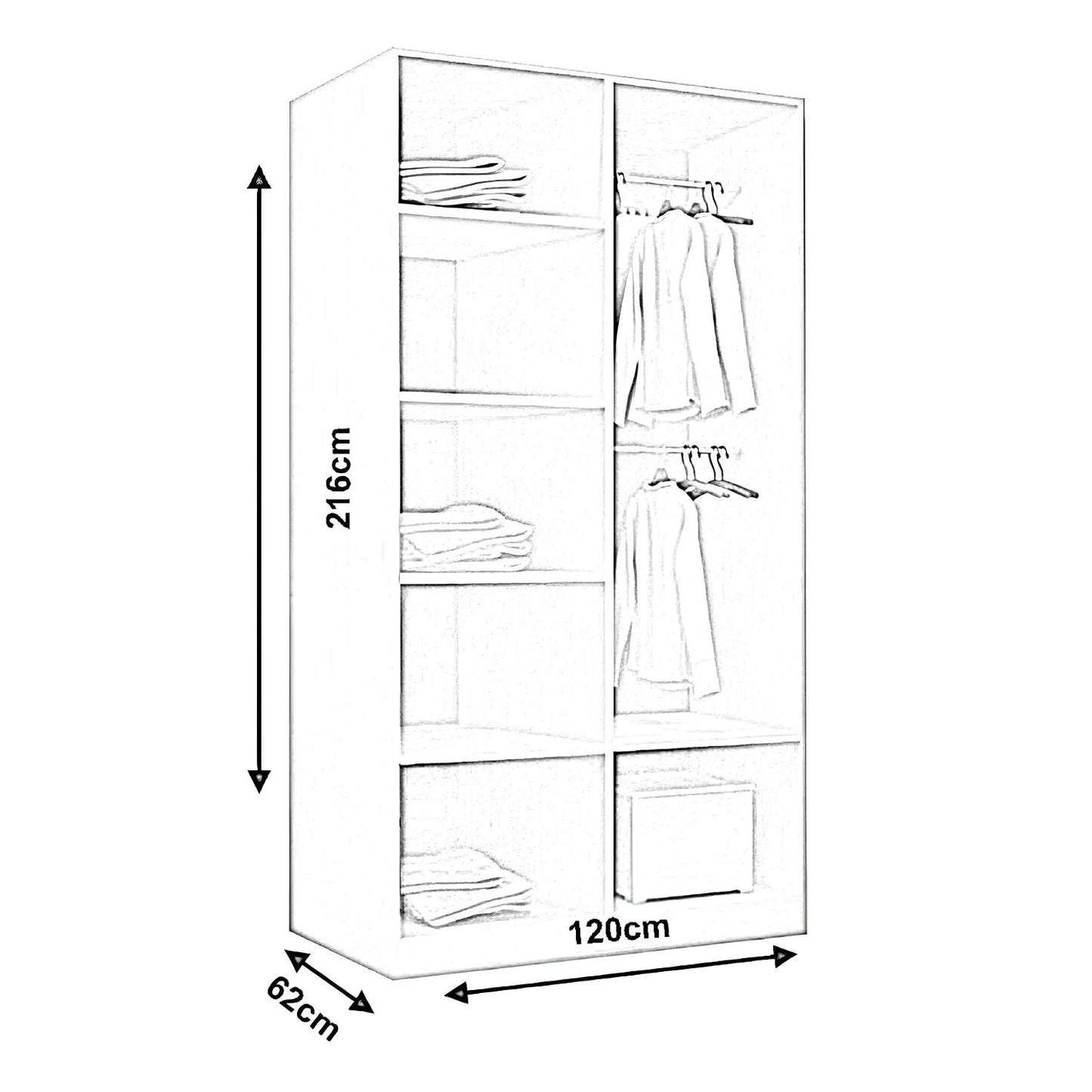 Lyon Sliding Door Wardrobe