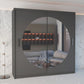 Moon Mirror Front Sliding Wardrobe