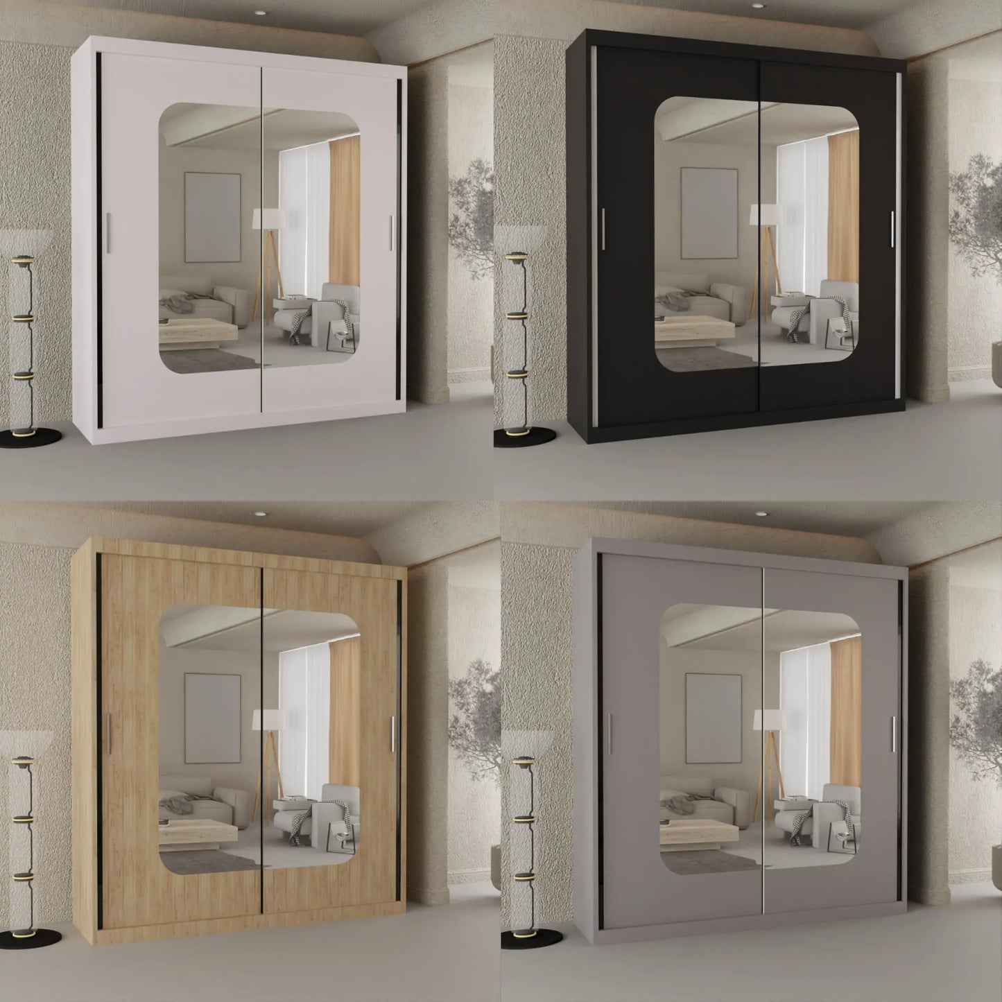 Marika Mirror Sliding Wardrobe