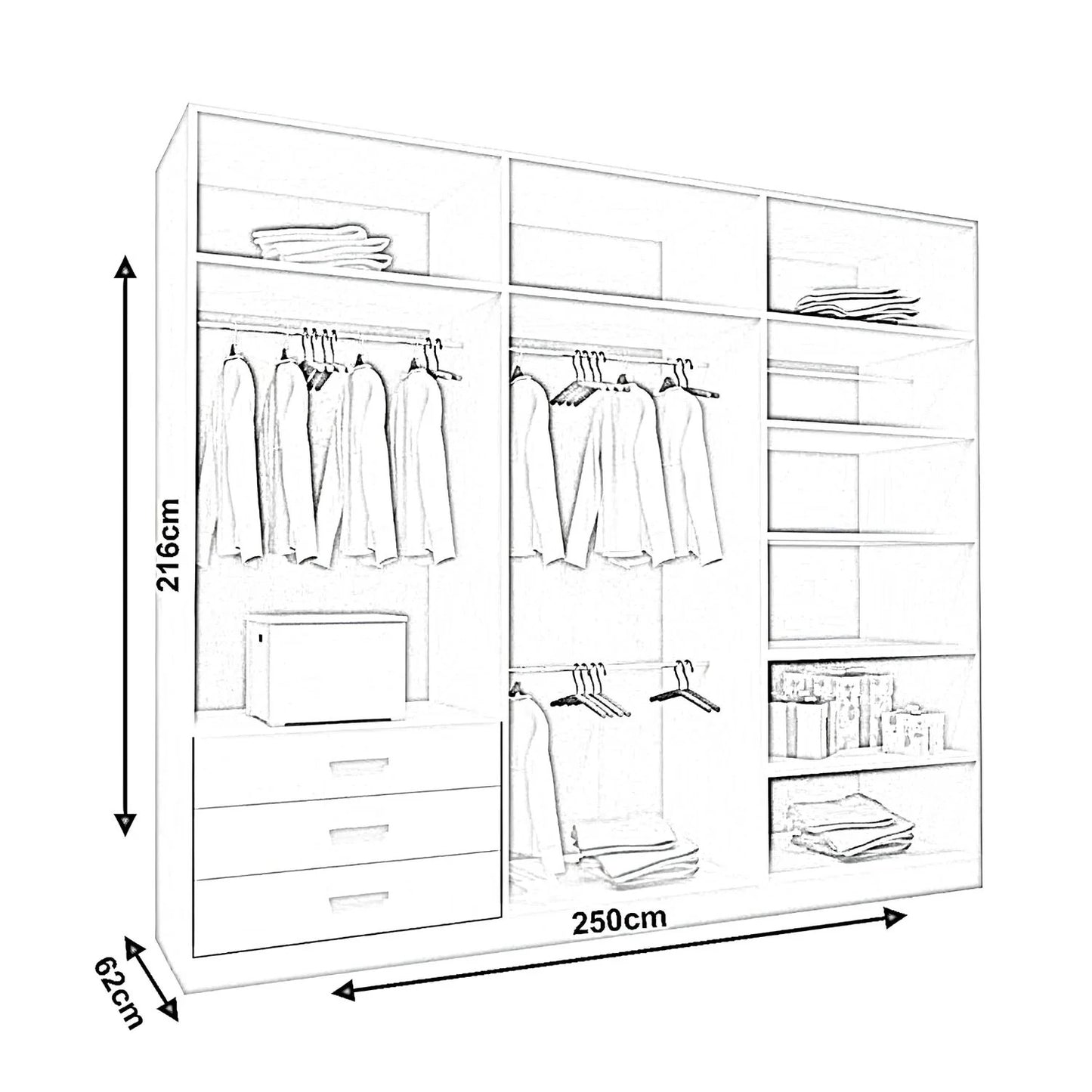 Milano Sliding Door Wardrobe