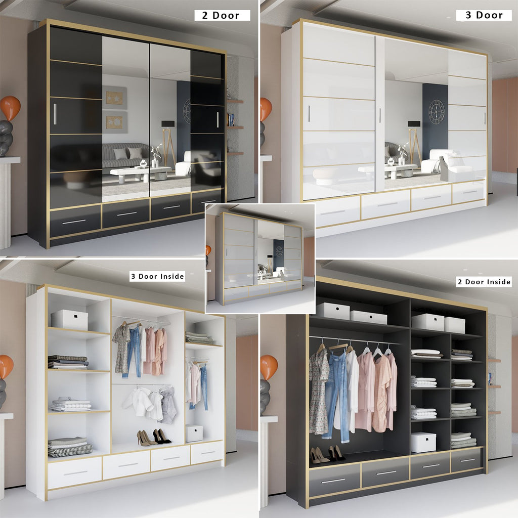 SYDNEY HIGH GLOSS WARDROBE