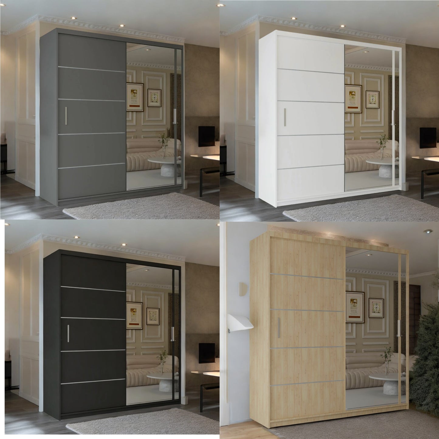 Vision New Sliding Mirror Door Wardrobe