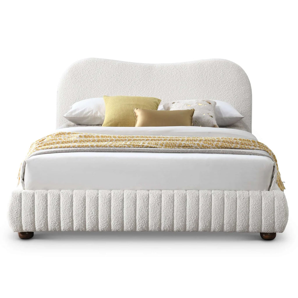 Platform Bed In Cream