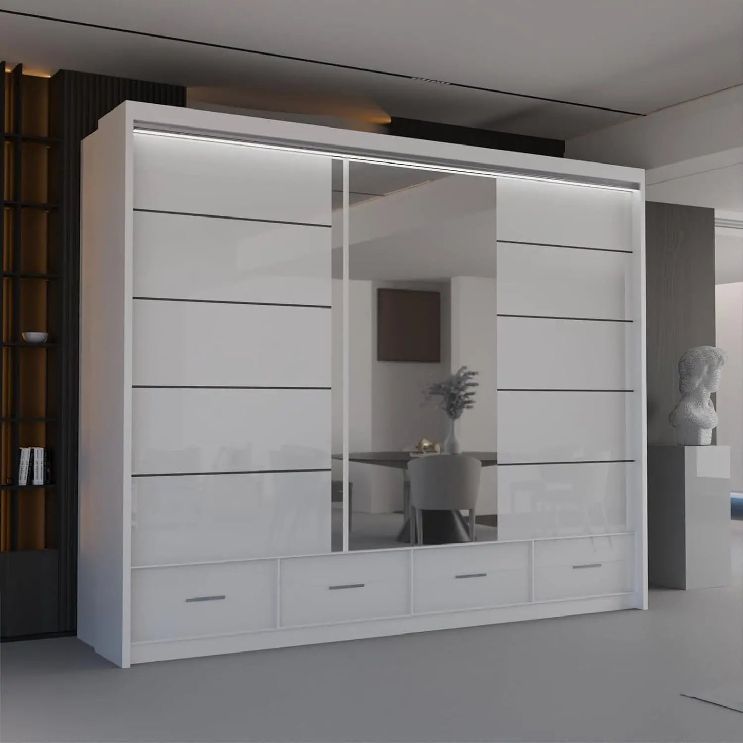 Sycylia High Gloss Wardrobe