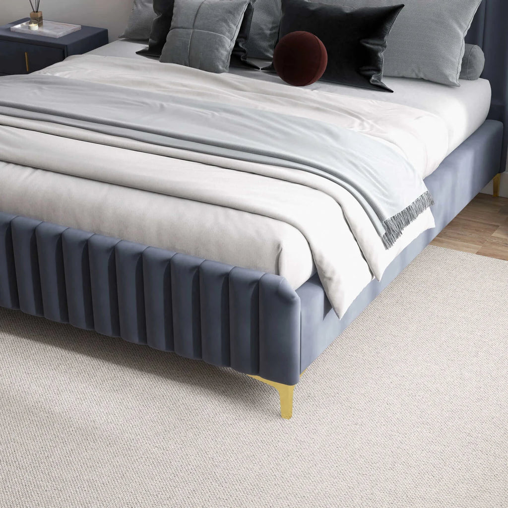 Bethany Velvet Upholstered Platform Bed