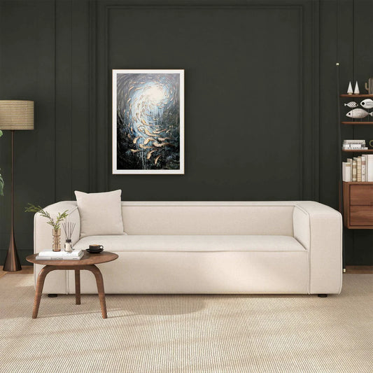 Marshall Modern Cream Boucle Sofa