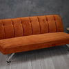 LPD Brighton Orange Fabric Sofa Bed