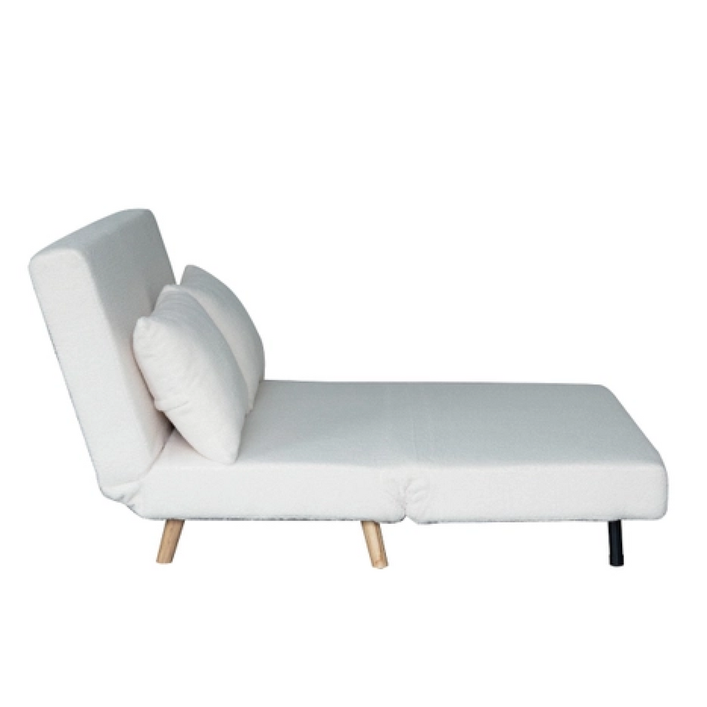 Flair Elea Boucle Fold Out Sofa Bed Cream