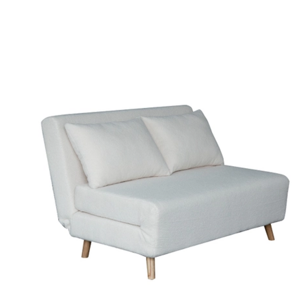 Flair Elea Boucle Fold Out Sofa Bed Cream