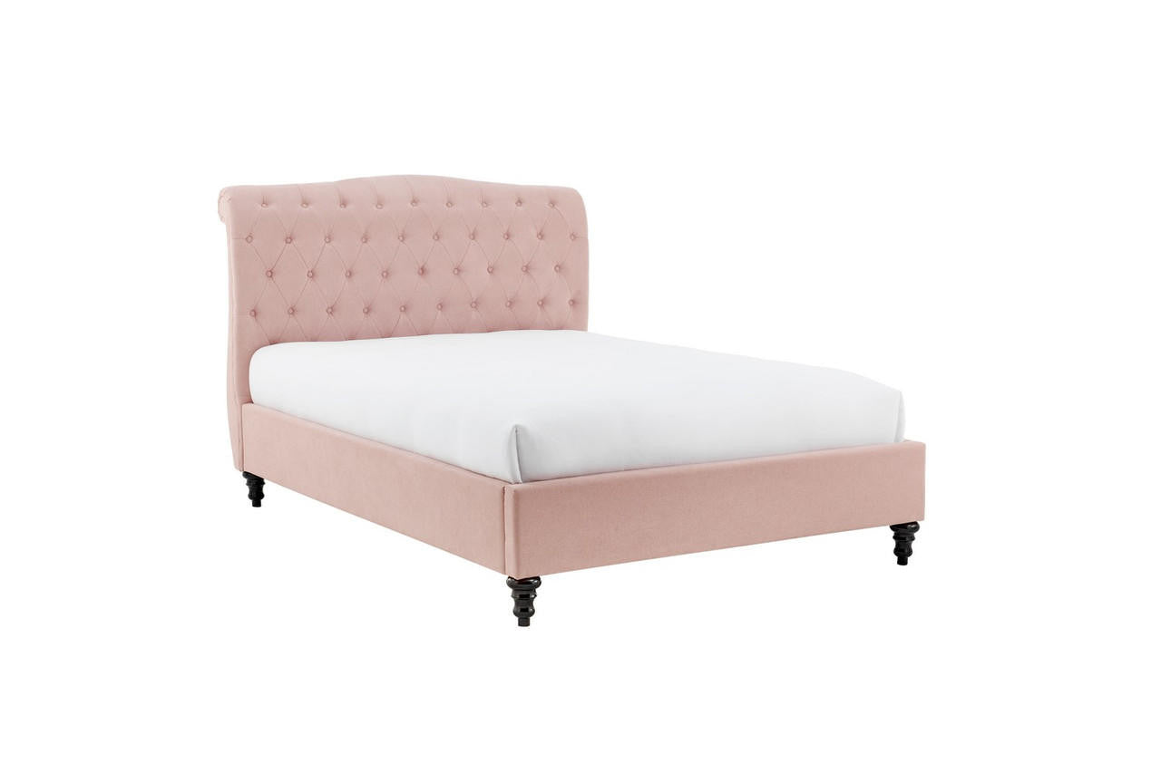 Rosa Size Double pink Bed